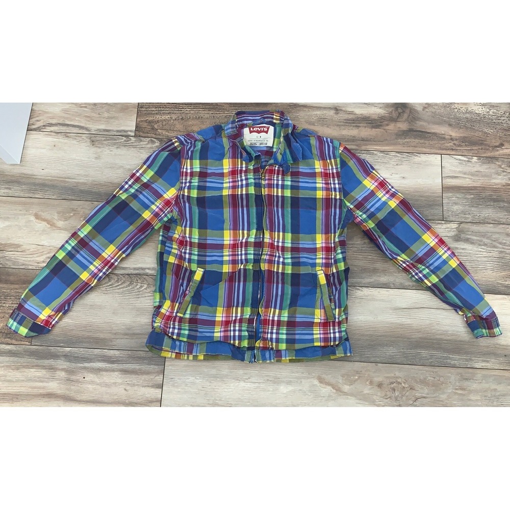 Levi's Strauss & Co. Women's Long Sleeve‎ Zip Beachcomber Plaid Jacket Size L